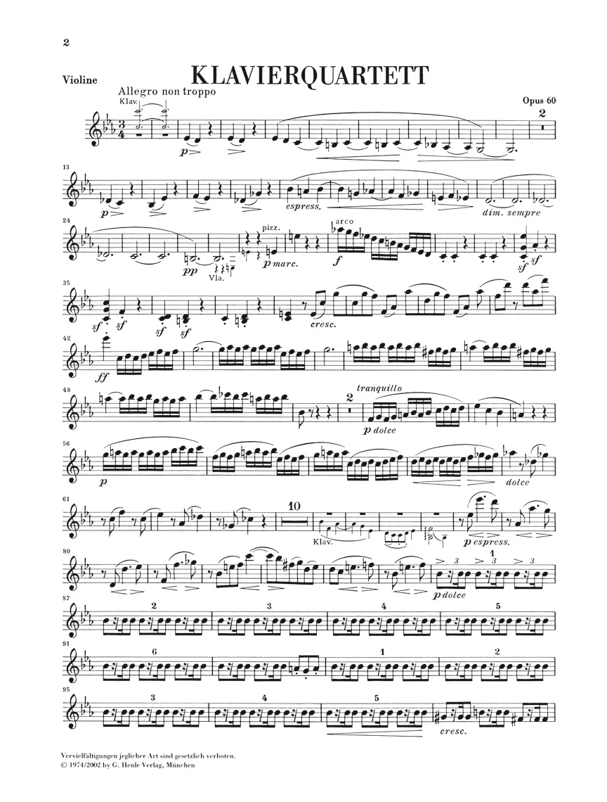 Brahms: Piano Quartet in c minor, Op. 60 - Image 5