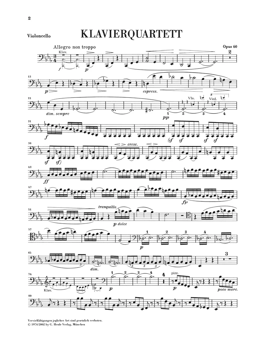 Brahms: Piano Quartet in c minor, Op. 60 - Image 7