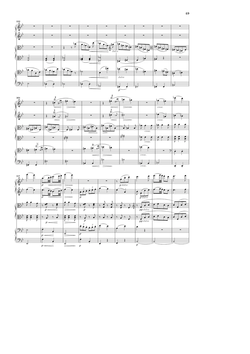 Brahms: String Sextet No. 1 in B flat major, Op. 18 (Study Score) - Image 4