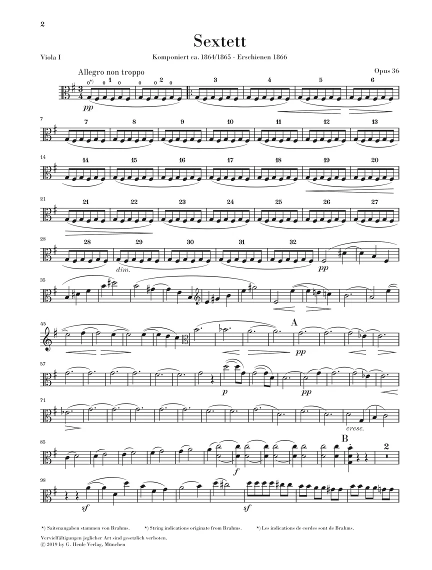 Brahms: String Sextet No. 2 in G major, Op. 36 - Image 4