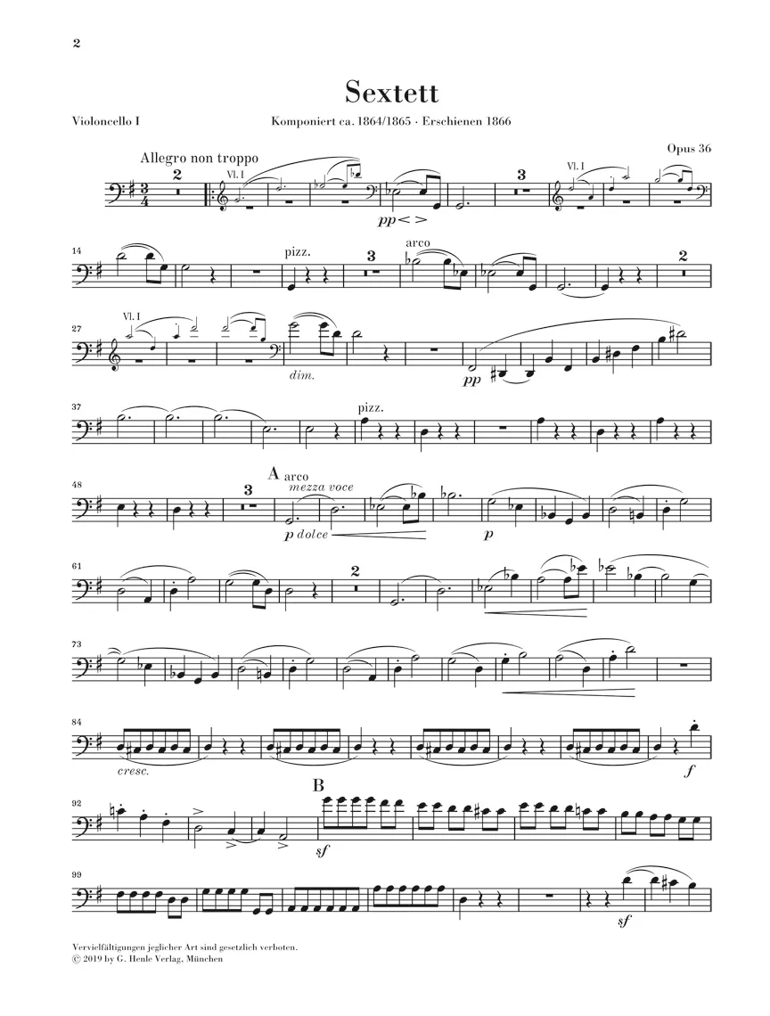 Brahms: String Sextet No. 2 in G major, Op. 36 - Image 6