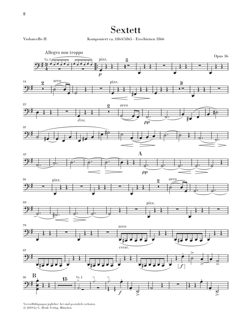 Brahms: String Sextet No. 2 in G major, Op. 36 - Image 7