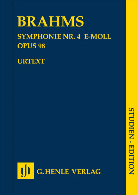 Brahms: Symphony No. 4 in e minor, Op. 98 (Study Score)