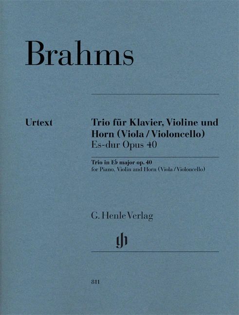 Brahms: Trio in E flat major, Op. 40