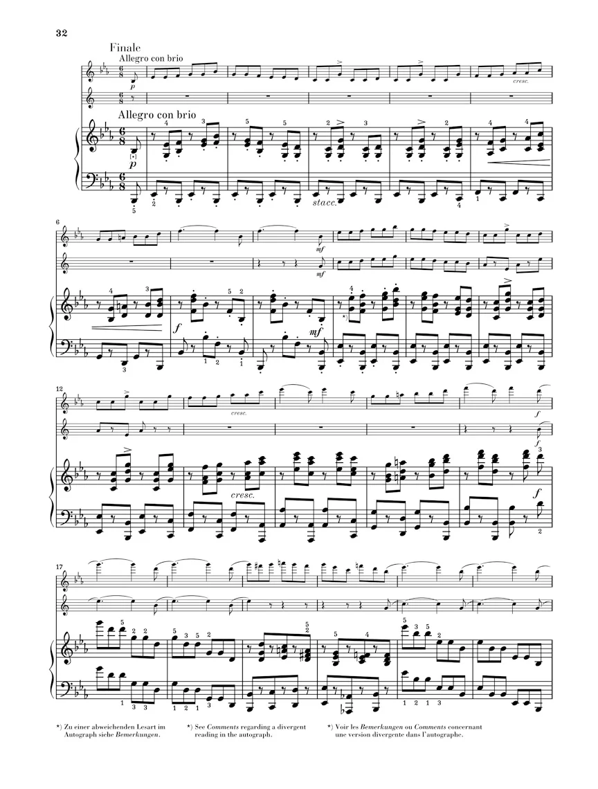 Brahms: Trio in E flat major, Op. 40 - Image 4