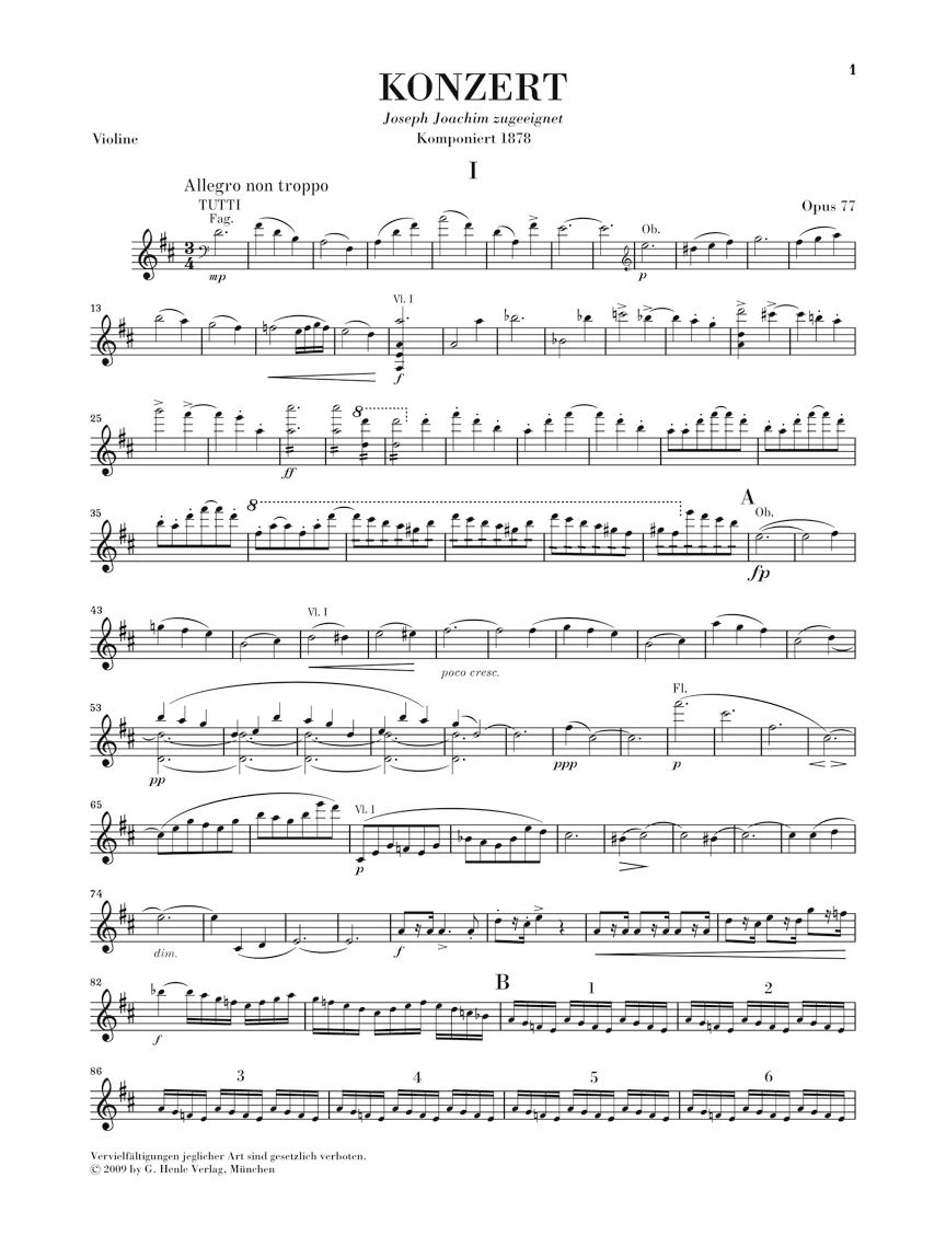 Brahms: Violin Concerto in D major, Op. 77 - Image 3