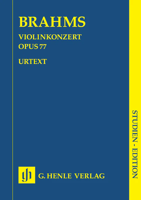 Brahms: Violin Concerto, Op. 77 (Study Score)