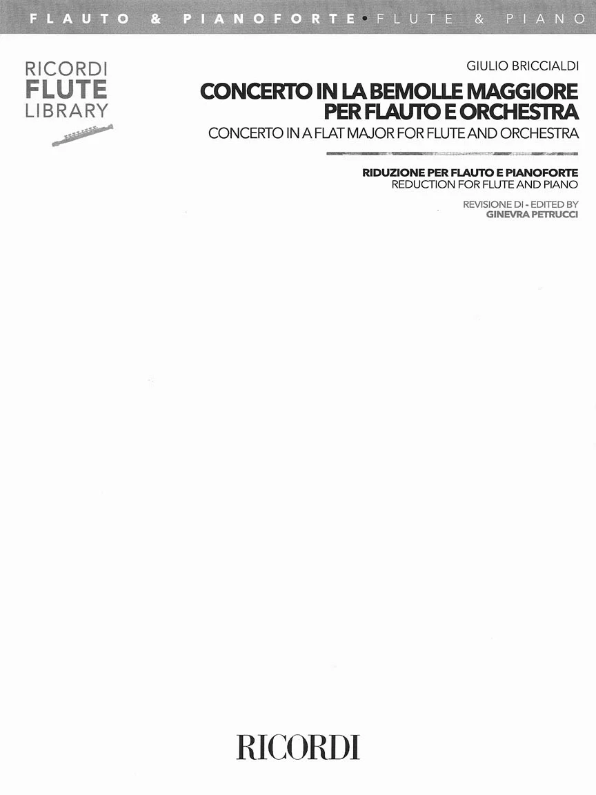 Briccialdi Concerto in A Flat Major Flute and Piano Reduction (From Orchestra) - Image 2