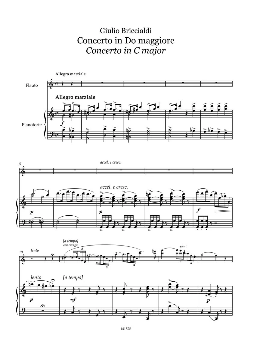 Briccialdi Flute Concerto in C Major with Piano Reduction (From Orchestra) - Image 5