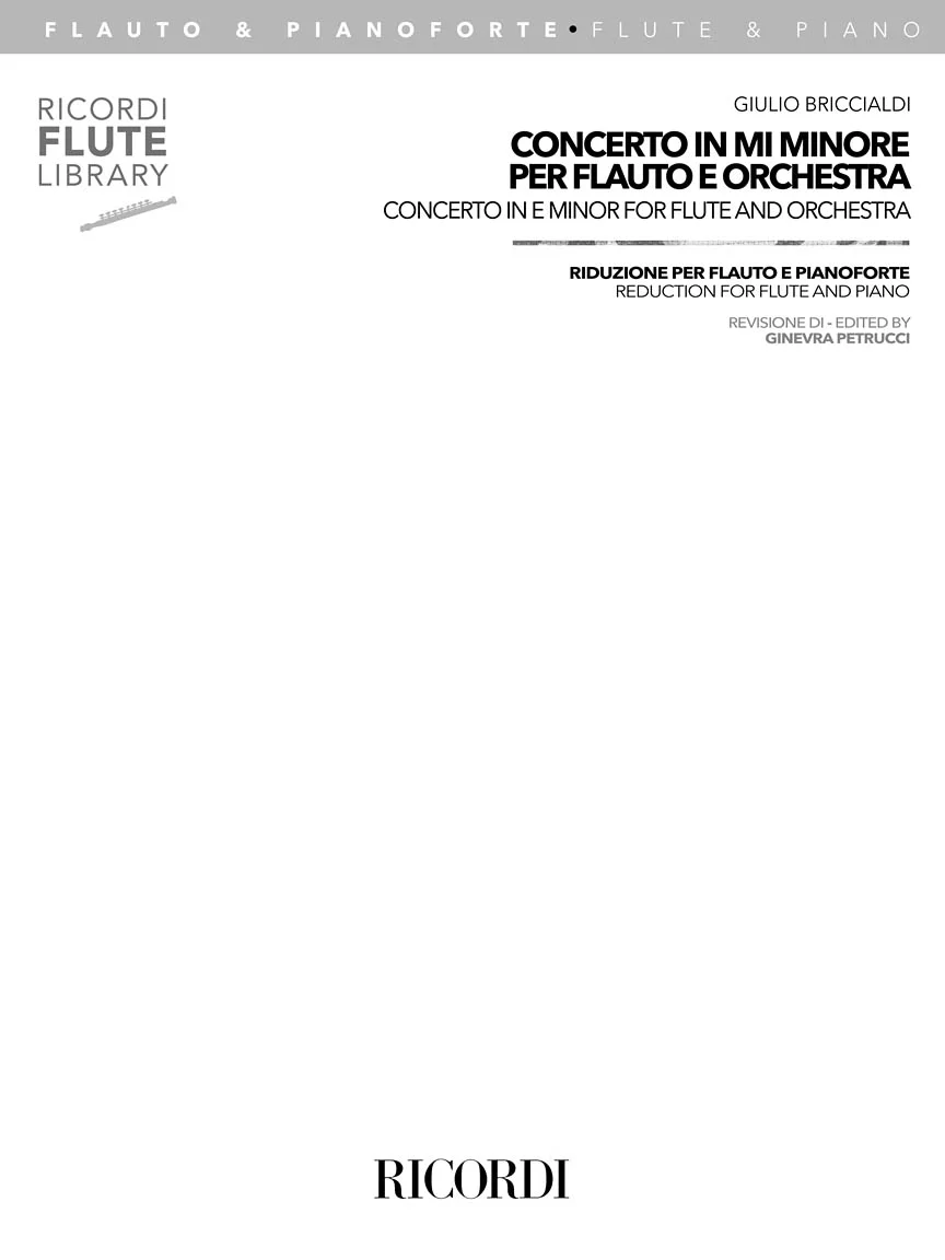 Briccialdi Concerto in E Minor Flute and Piano Reduction (From Orchestra) - Image 2
