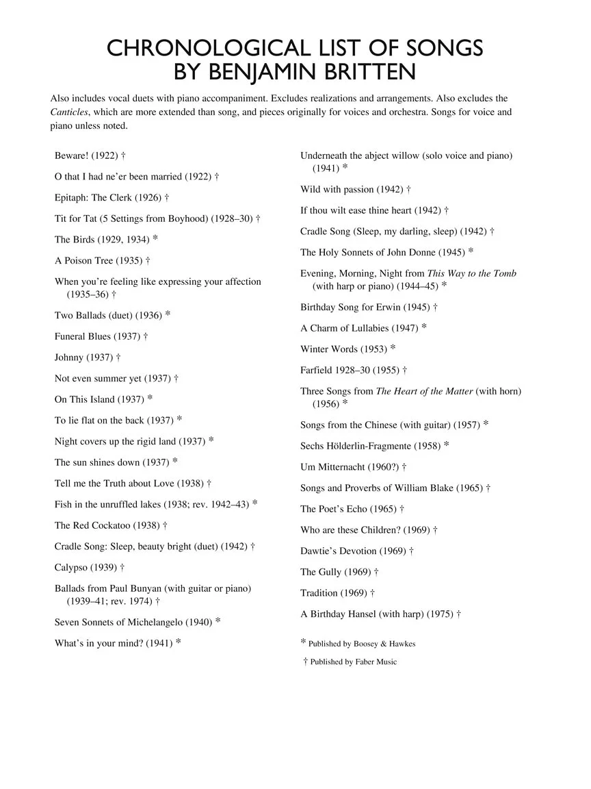 Britten, Benjamin - Collected Songs Med Low - Image 5