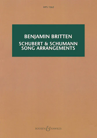 Schubert & Schumann Song Arrangements