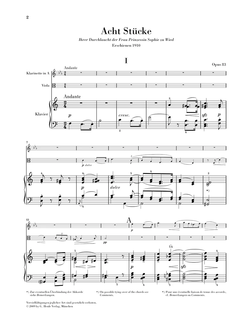 Bruch: Eight Pieces, Op. 83 - Image 2
