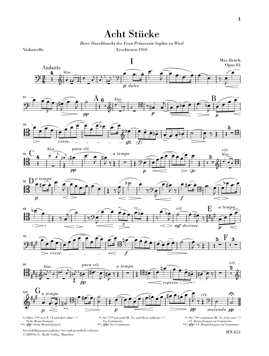 Bruch: Eight Pieces, Op. 83 - Image 5
