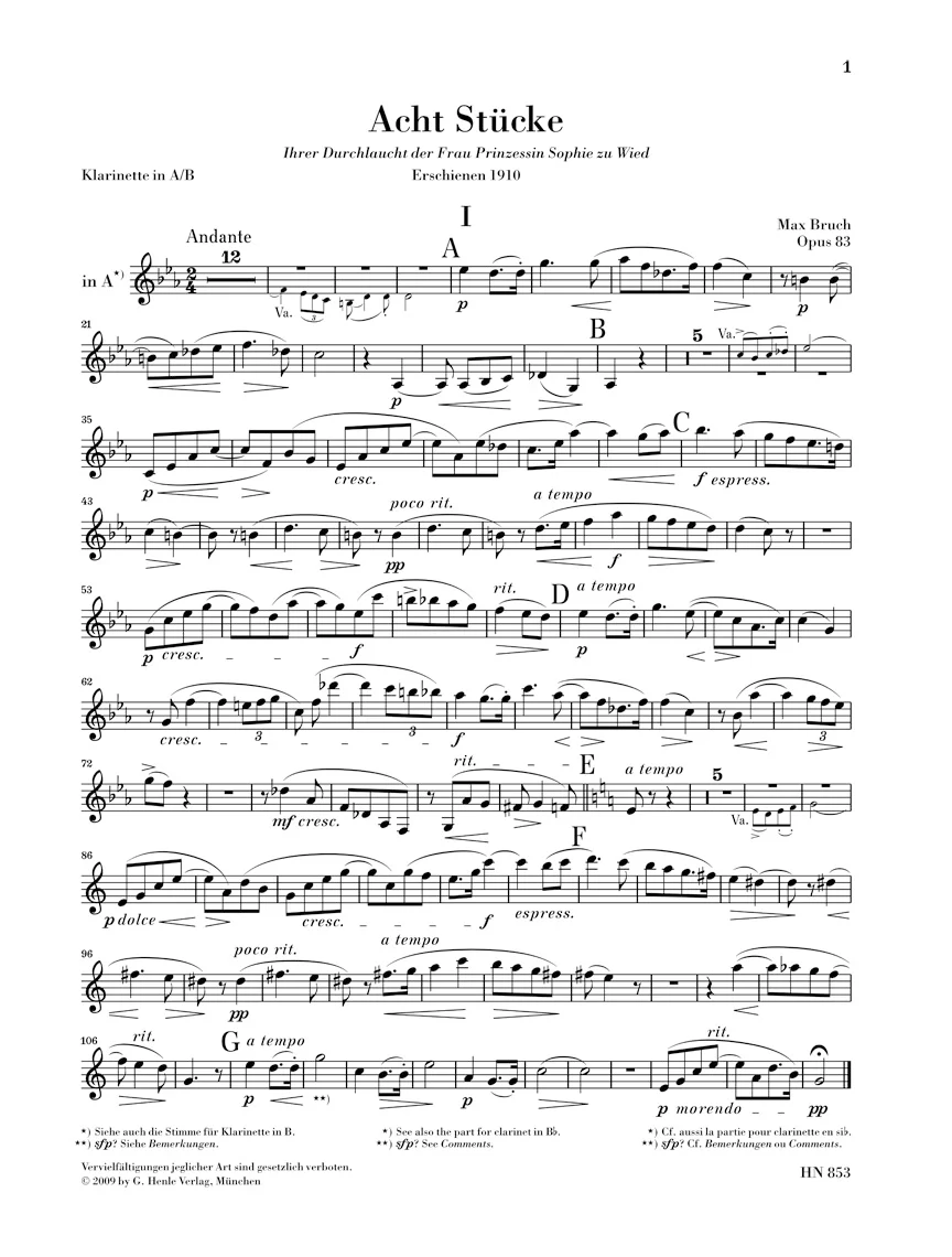 Bruch: Eight Pieces, Op. 83 - Image 7