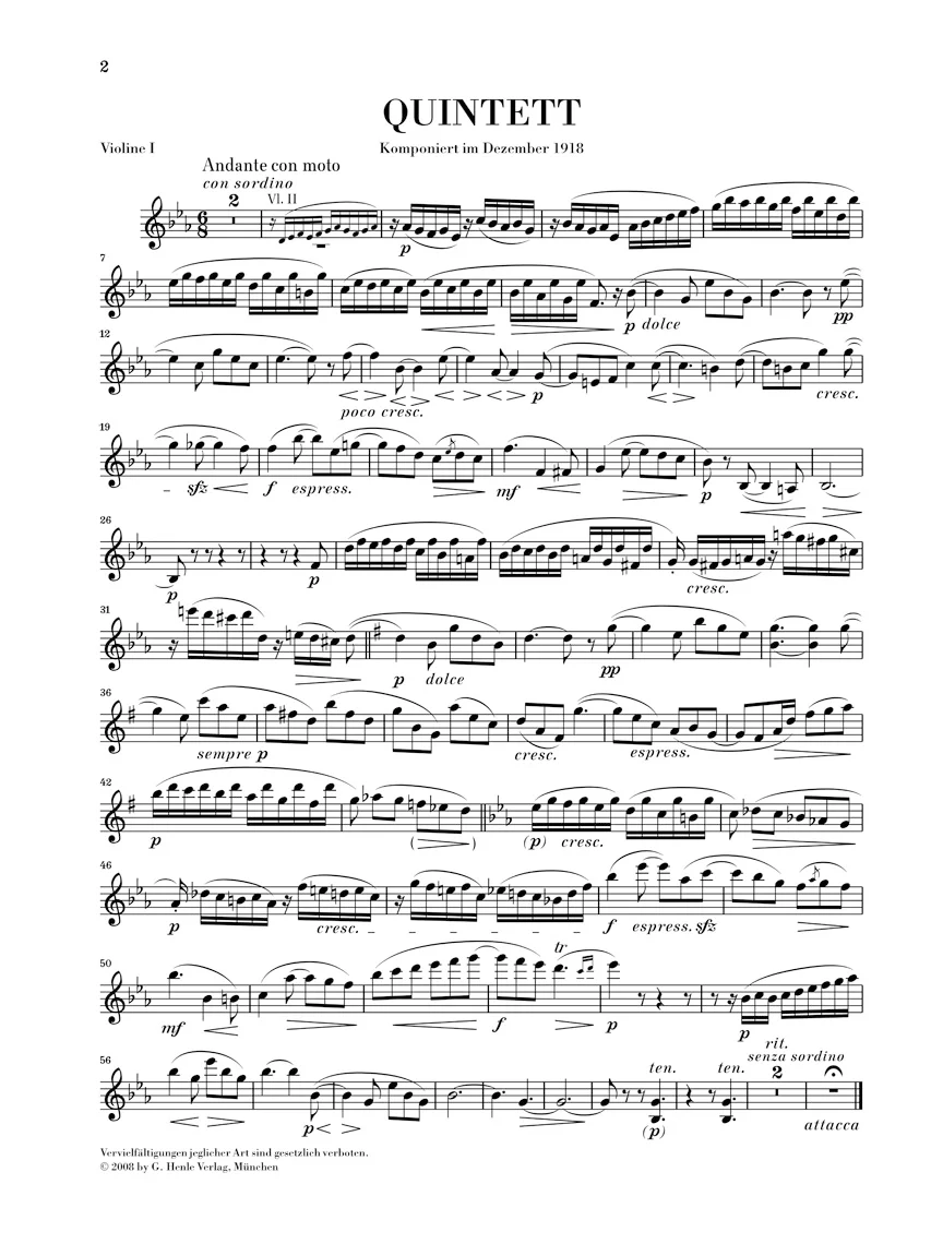 Bruch: String Quintet in E flat major - Image 2