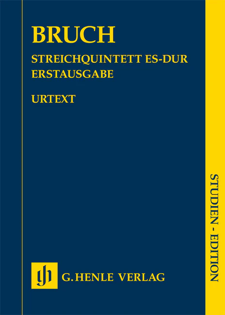 Bruch: String Quintet in E flat major (Study Score)