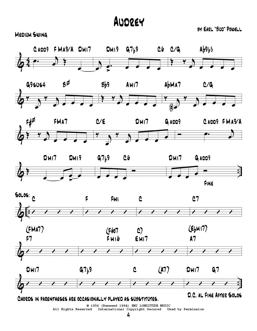 Powell Bud Powell Real Book C Instruments - Image 3