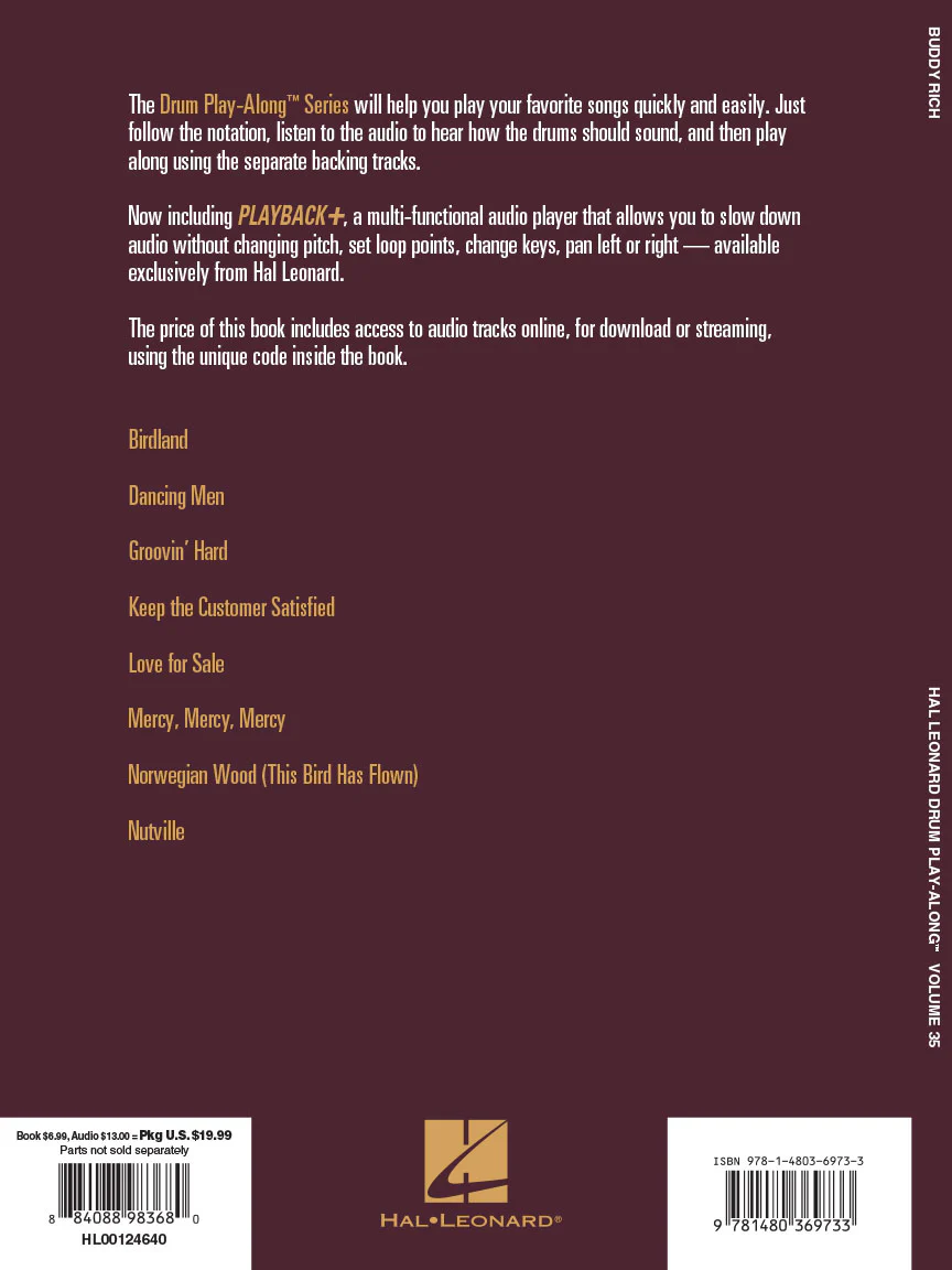 Rich, Buddy - Drum Play-Along Vol. 35 - Image 6
