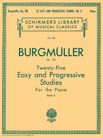 Burgmüller 25 Easy and Progressive Studies for the Piano, Op. 100 - Book 2