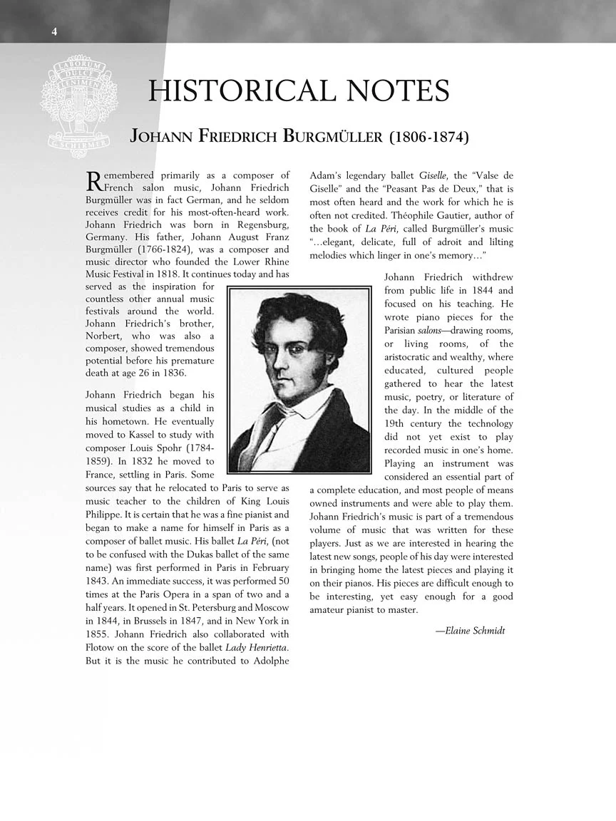 Burgmüller - 25 Progressive Studies, Op. 100 - Schirmer Performance Editions - Image 4