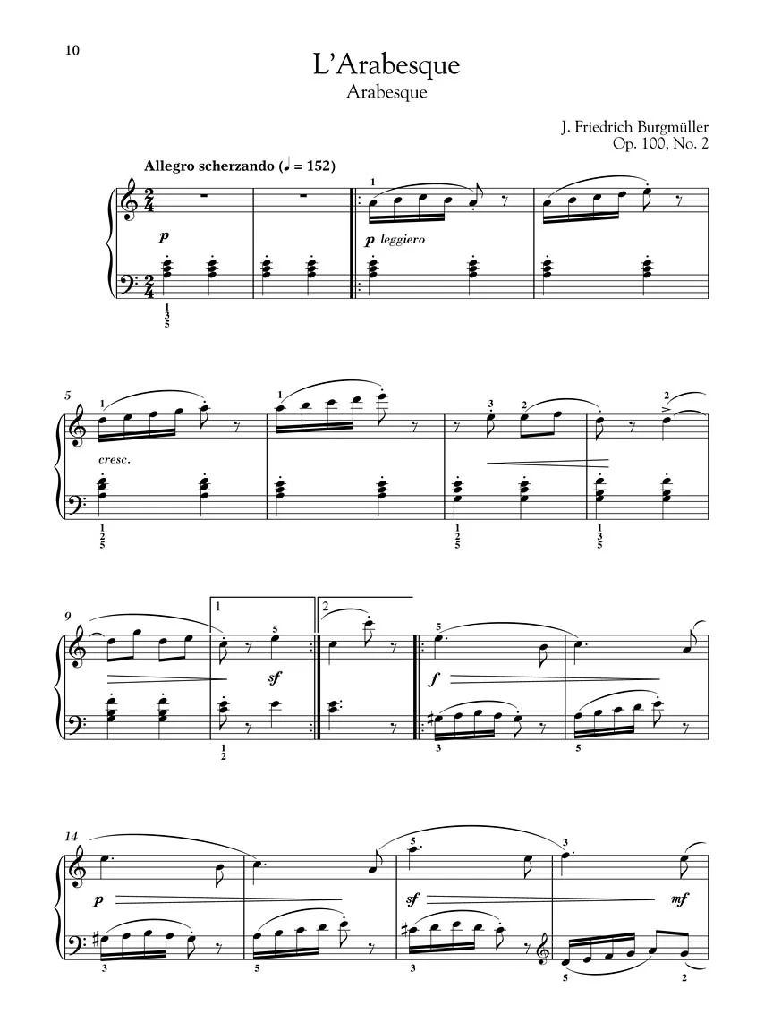 Burgmüller - 25 Progressive Studies, Op. 100 - Schirmer Performance Editions - Image 6
