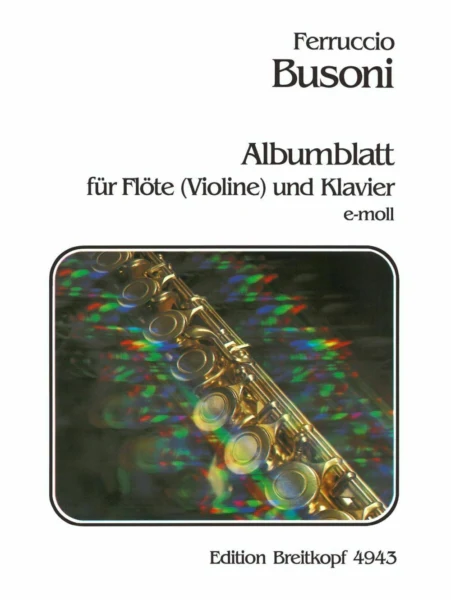 Busoni Album Leaf in E minor K 272 Viola and Piano