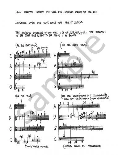 Cage String Quartet in Four Parts - Image 2