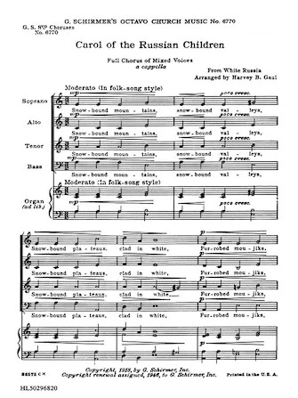 Carol of Russian Chldren