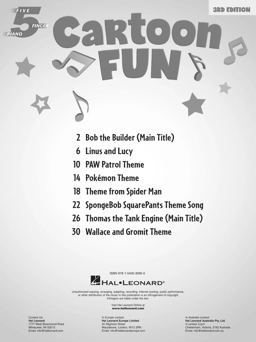 Cartoon Fun - Five-Finger Piano - Image 2