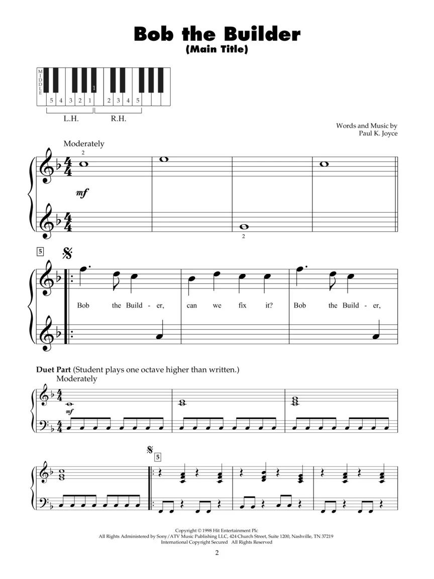 Cartoon Fun - Five-Finger Piano - Image 3