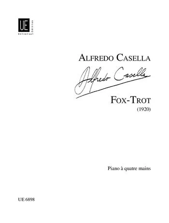 Casella Fox-Trot for piano 4 hands