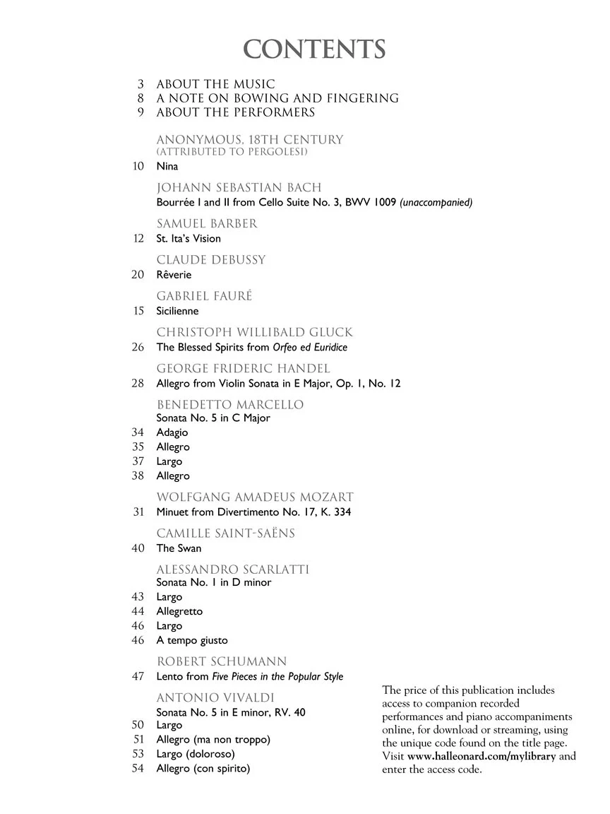 Cello Collection - Intermediate Level - Image 3