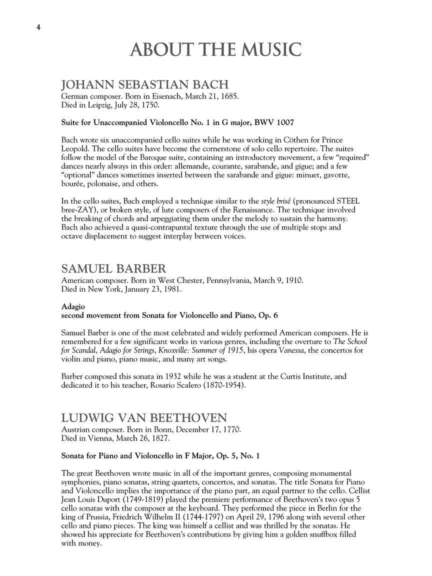 Cello Collection Intermediate to Advanced Level - Image 4