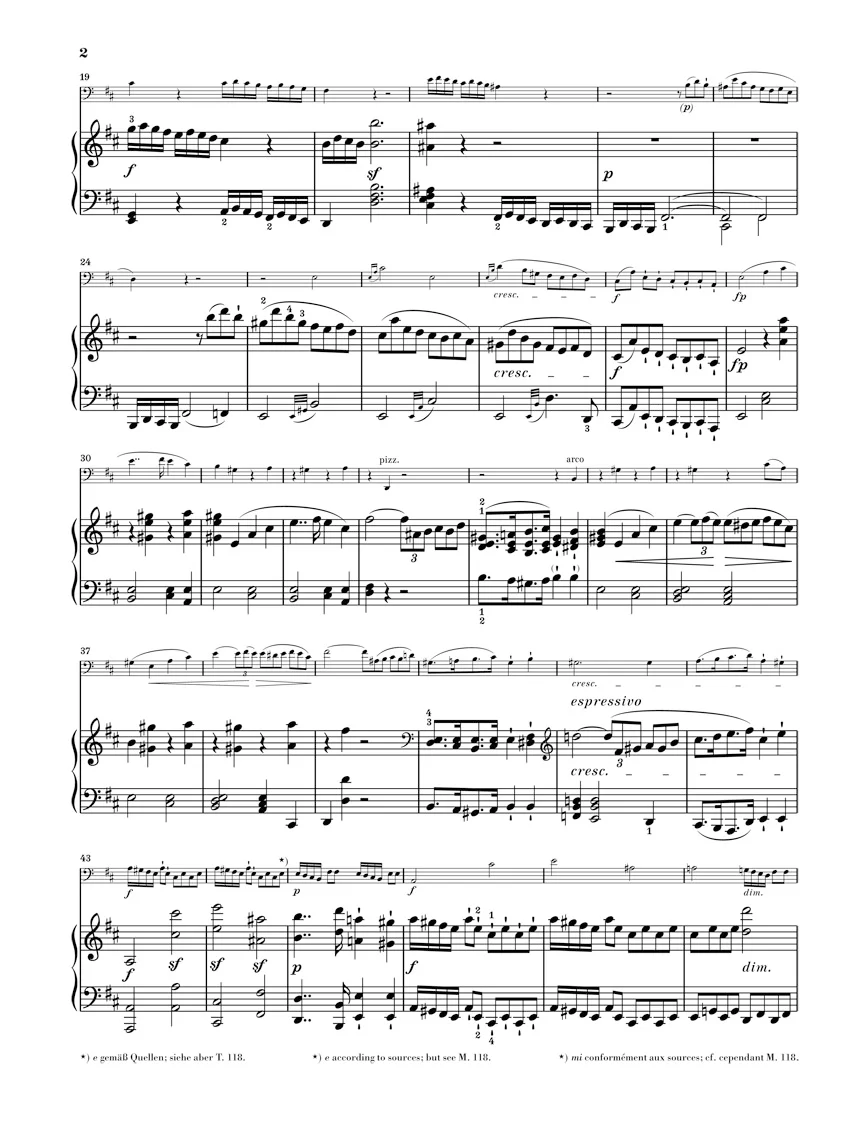 Beethoven: Sonata in D major, Op. 102 No. 2 for Piano and Cello - Image 3