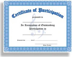 Certificate of Participation