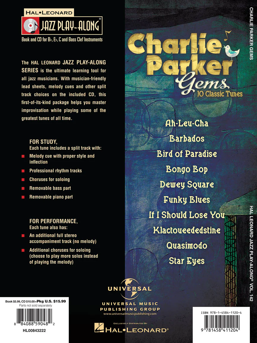 Parker, Charlie - Gems: Jazz Play-Along Series Vol. 142 - Image 2