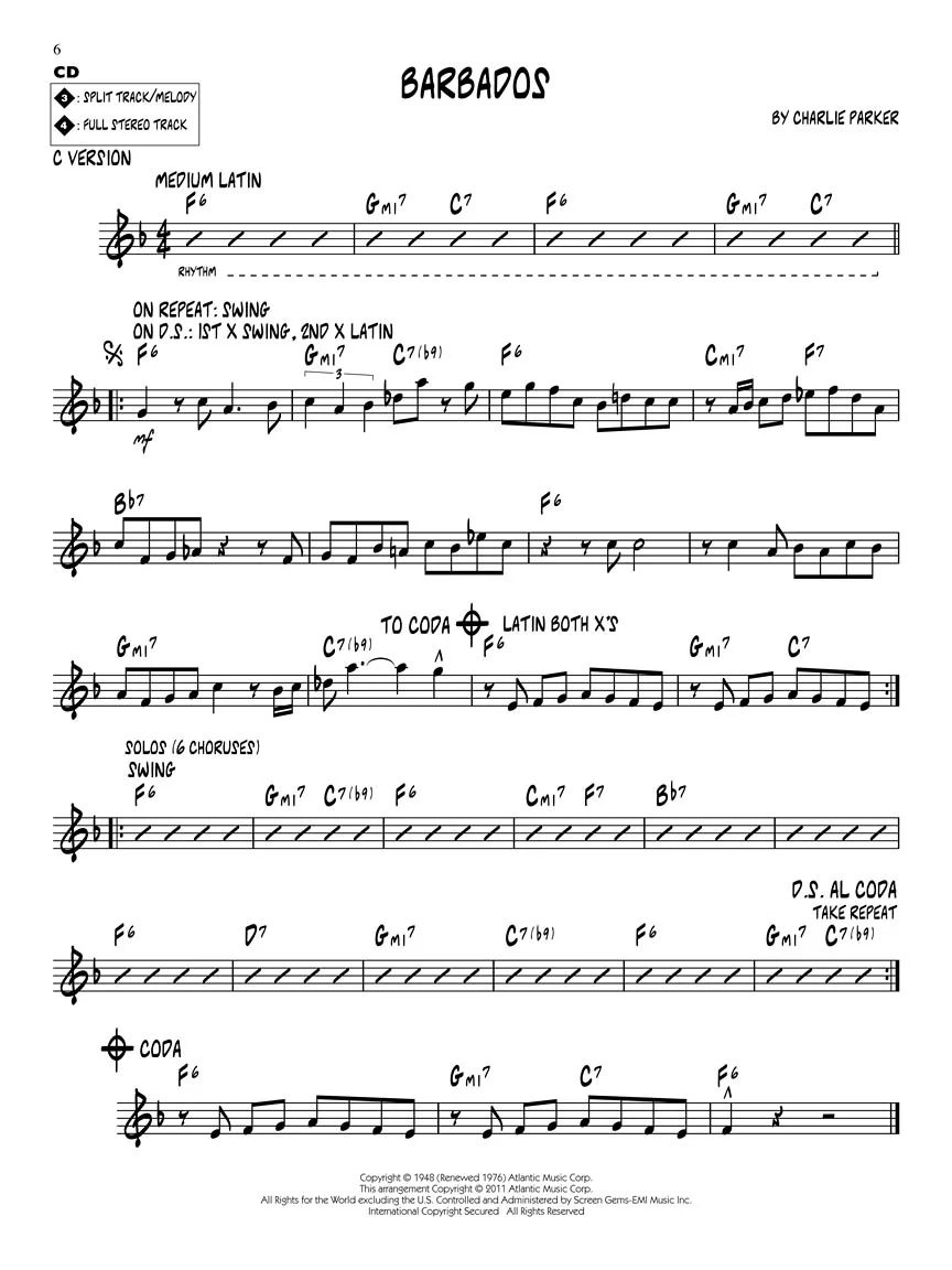 Parker, Charlie - Gems: Jazz Play-Along Series Vol. 142 - Image 4