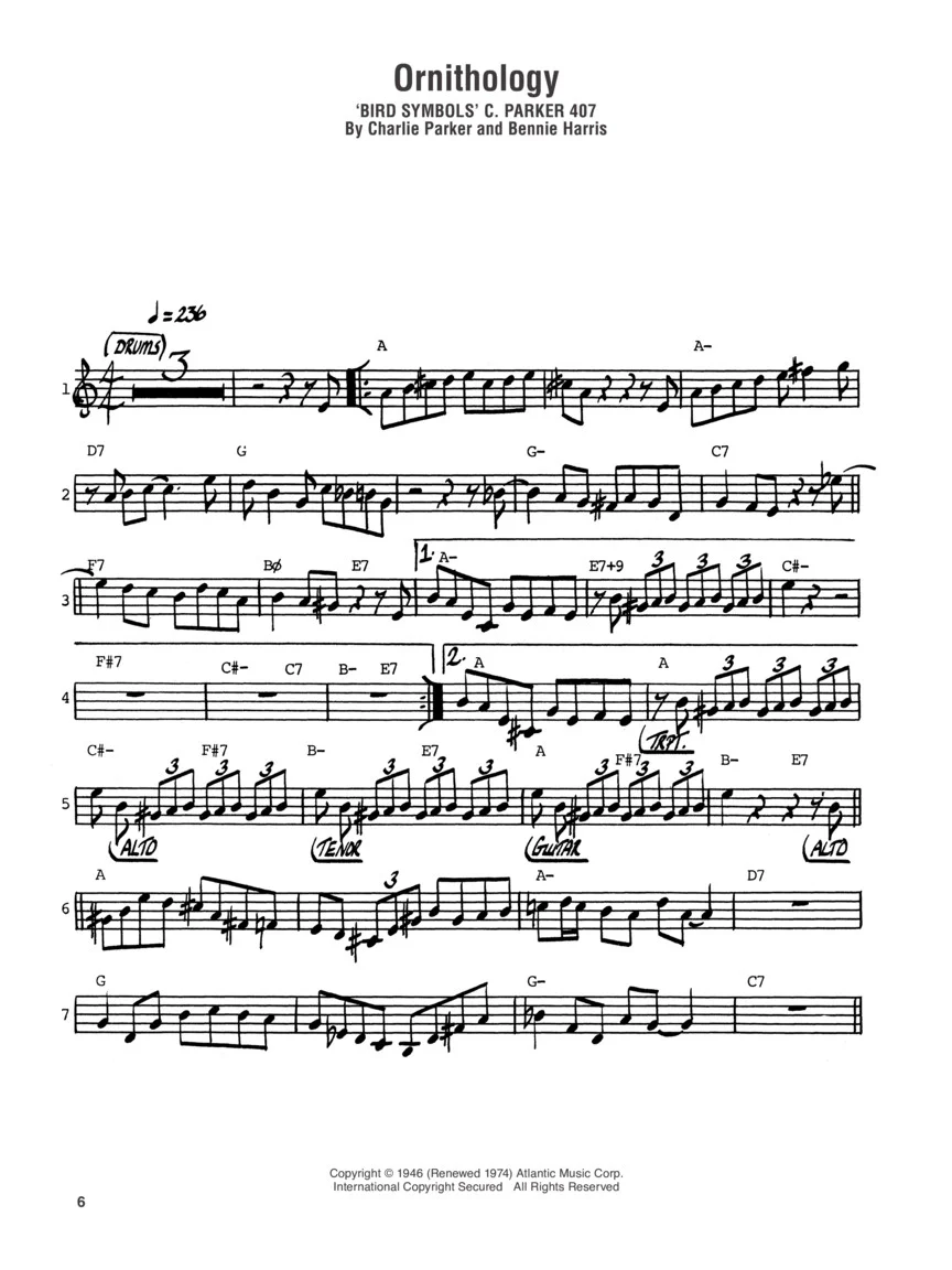 Parker, Charlie - Omnibook - Volume 1 with Backing Tracks - Image 7