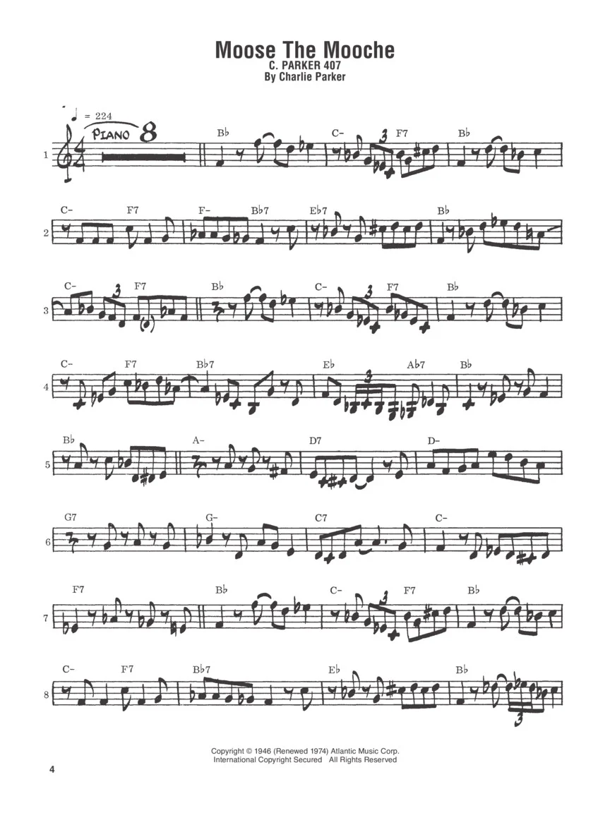 Parker- Charlie Parker - Omnibook - Volume 1 C Instruments - Image 6