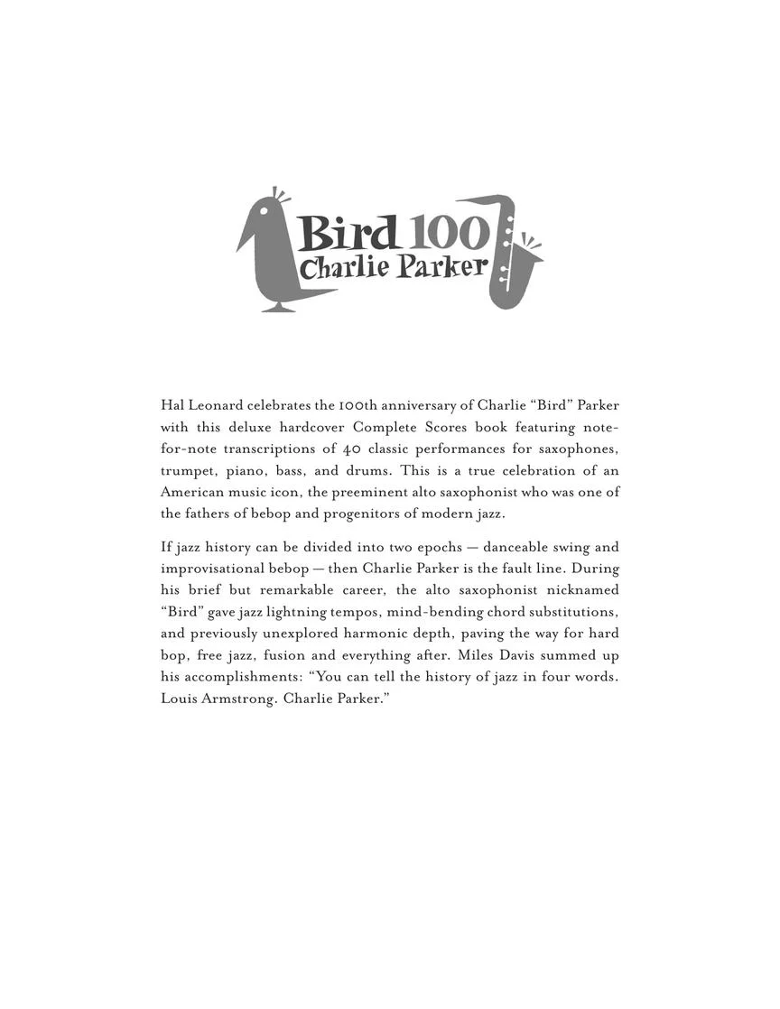 Charlie Parker – The Complete Scores - Image 7
