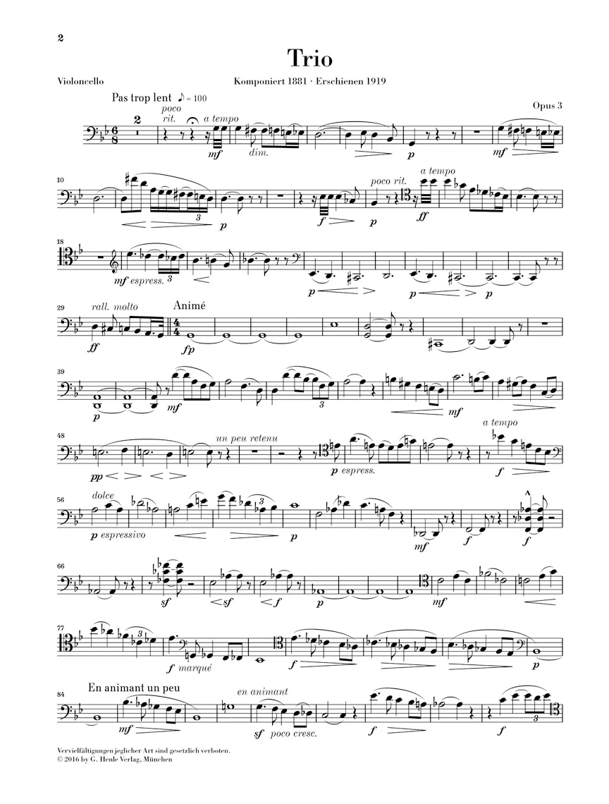 Chausson: Piano Trio in g minor, Op. 3 - Image 5