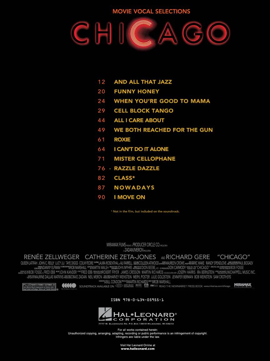Chicago - Movie Vocal Selections - Image 2