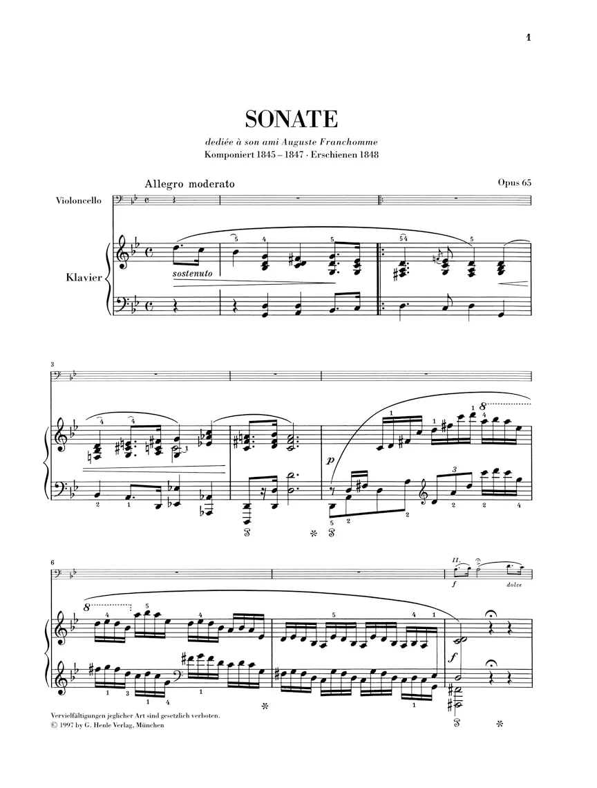 Chopin: Sonata for Piano an Cello in g minor, Op. 65 - Image 2