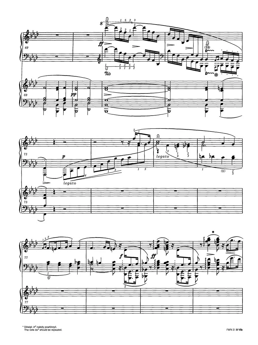 Chopin Concerto in F Minor Op. 21 for 2 Pianos - Chopin National Edition Vol. 31 - Image 3