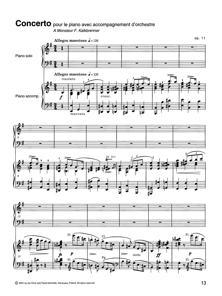 Chopin Concerto in E Minor Op. 11 2 Piano Version - Chopin National Edition - Image 3