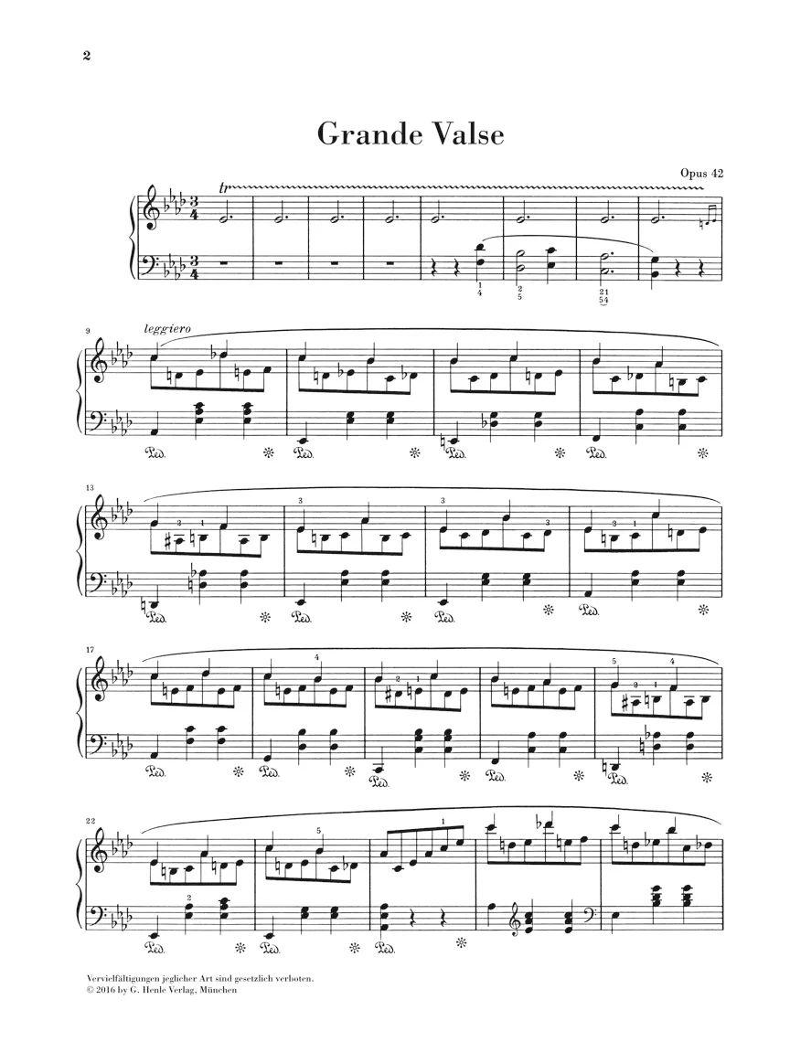 Chopin: Grande Valse in A flat major, Op. 42 - Image 2
