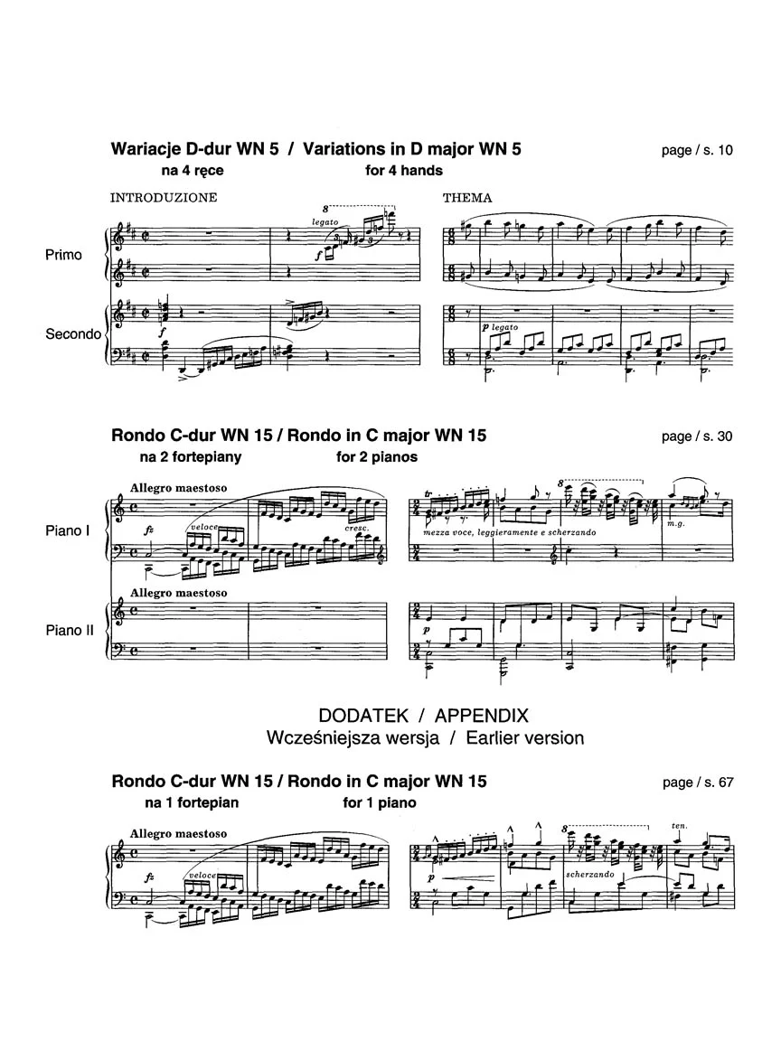 Rondo in C Major, Variations in D Major - Chopin National Edition - Image 2
