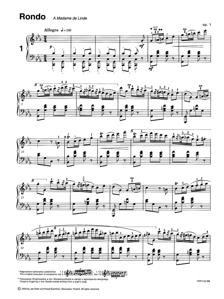 Chopin Rondos for Piano - Chopin National Edition - Image 3