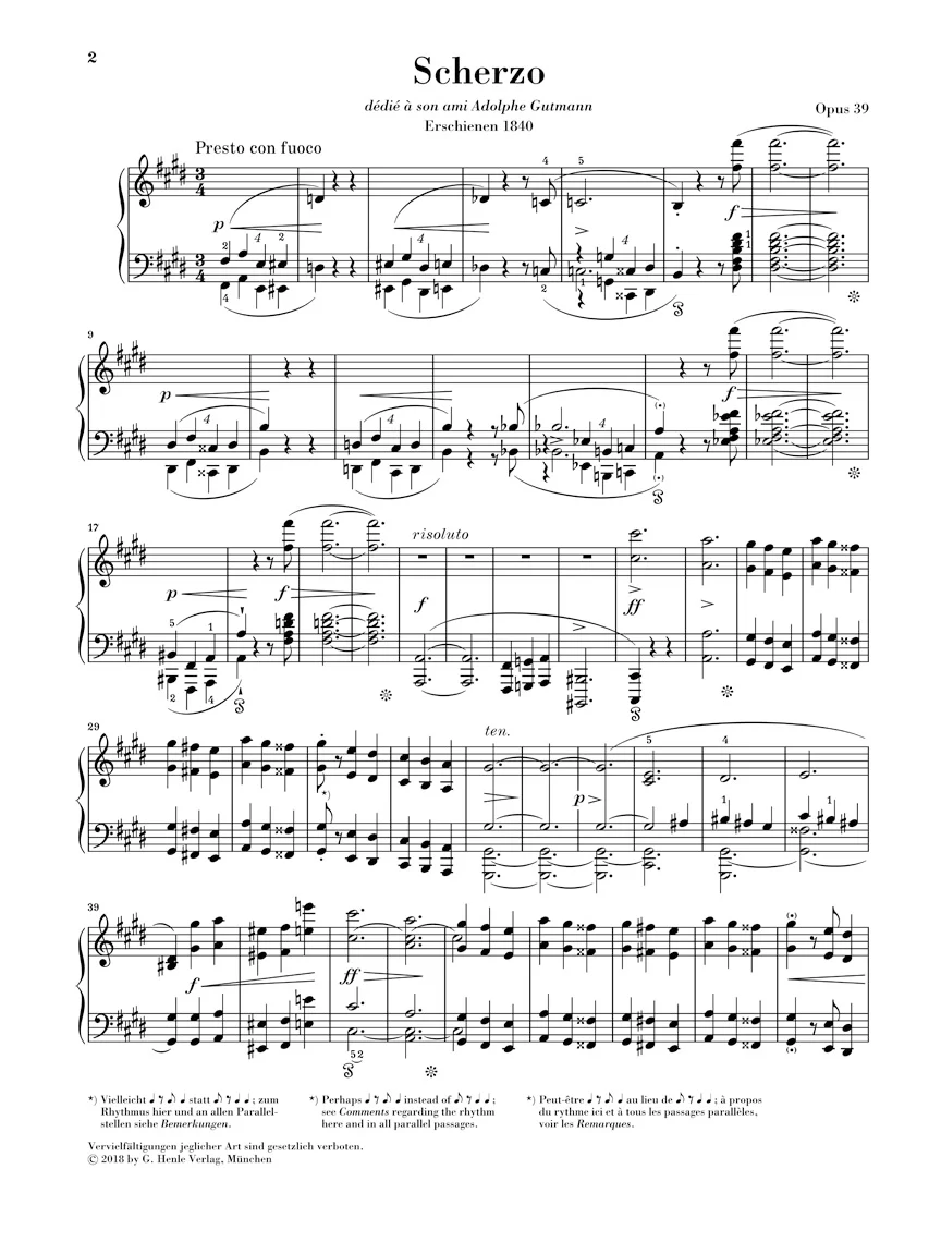 Chopin: Scherzo in c sharp minor, Op. 39 - Image 2